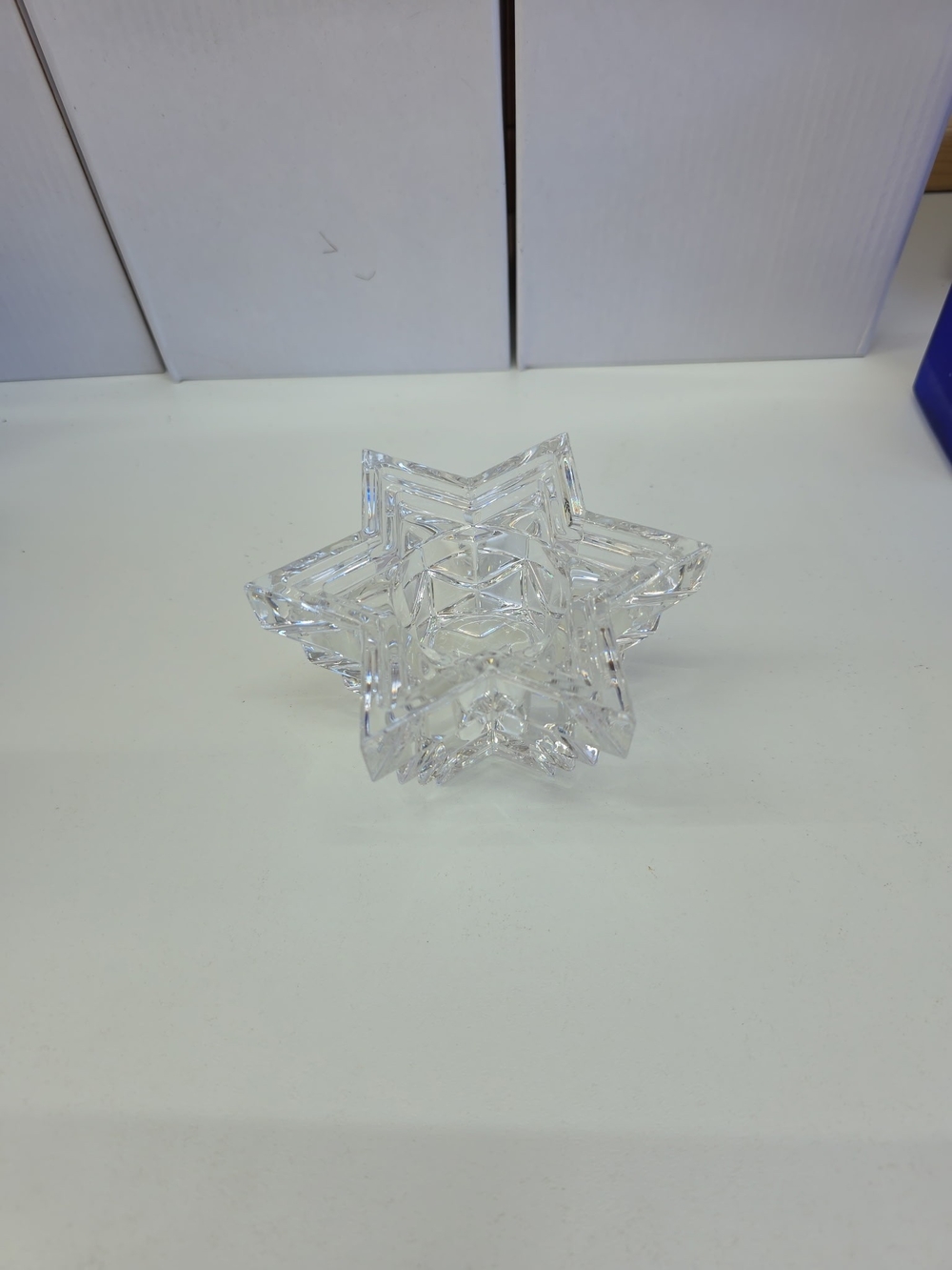 Crystal Star Shaped Votive Holder